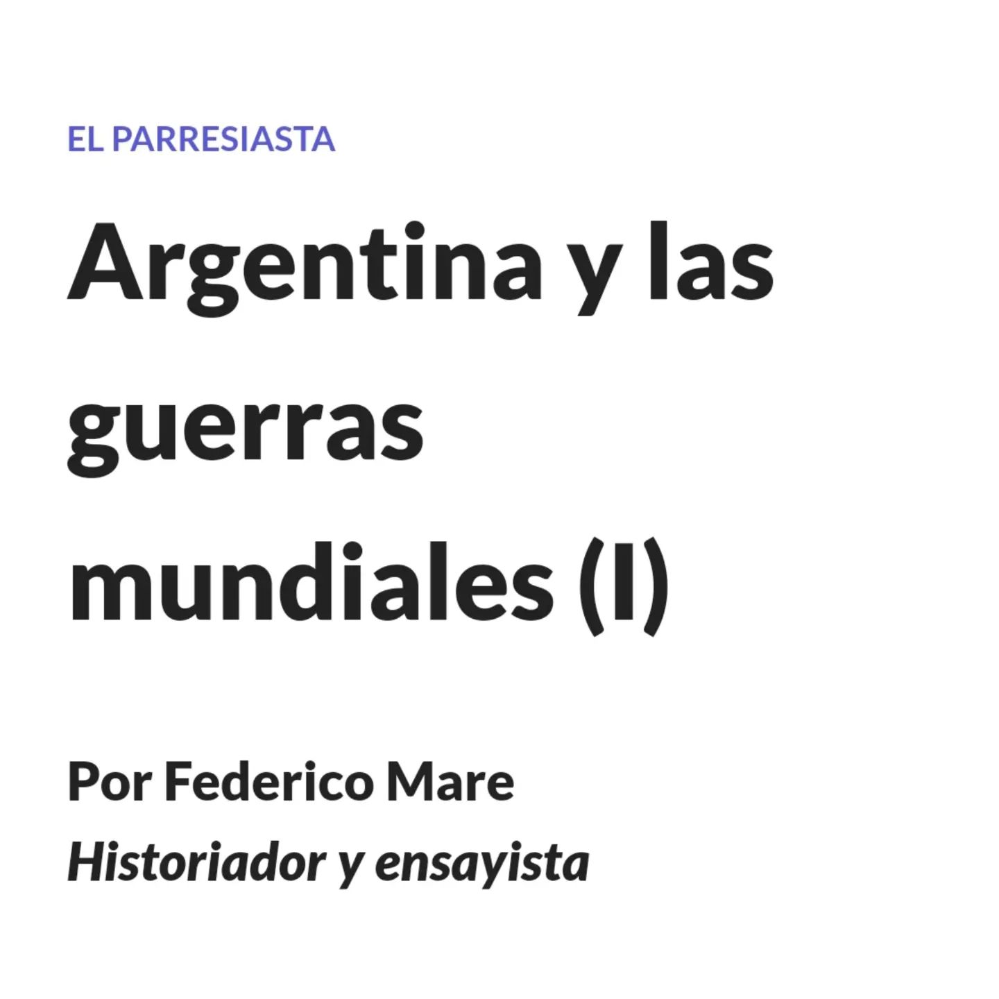 #PRIMERAGUERRAMUNDIAL 